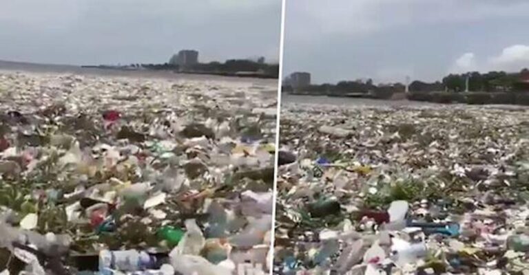 Σοκαριστικό βίντεο δείχνει την θάλασσα γεμάτη με εκατομμύρια πλαστικά σκουπίδια
