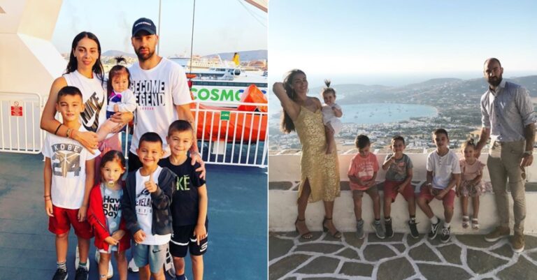 Σπανούλης και Χοψονίδου ανέβασαν φωτογραφία με τα 5 παιδιά τους στην Πάρο και έριξαν το ίντερνετ