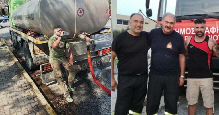 Εθελοντής πυροσβέστης από τη Χίο ήρθε στη Ραφήνα με δικά του έξοδα και έσβηνε φωτιές επί δύο μερόνυχτα