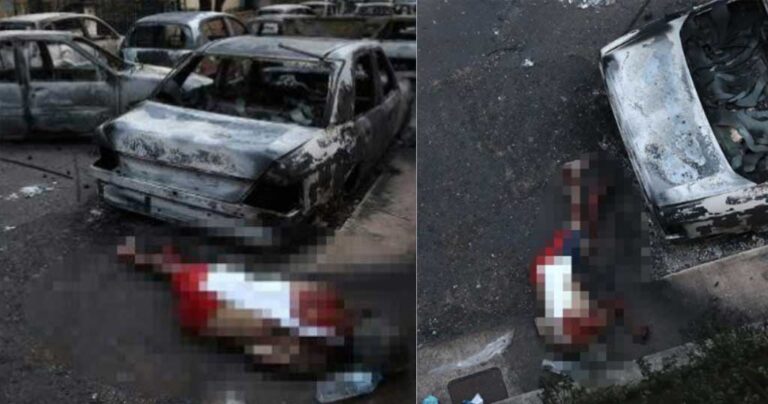 Εικόνες φρίκης: Νεκροί άνθρωποι παντού στο δρόμο ανάμεσα σε καμμένα αυτοκίνητα