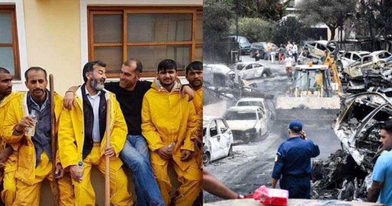 Πακιστανοί μετανάστες στέλνουν εθελοντές για να βοηθήσουν τους πυρόπληκτους