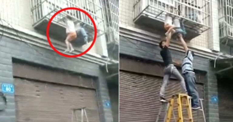 Ήρωες-γείτονες έσωσαν 2 αδέρφια που κρέμονταν από τον λαιμό στο μπαλκόνι τους