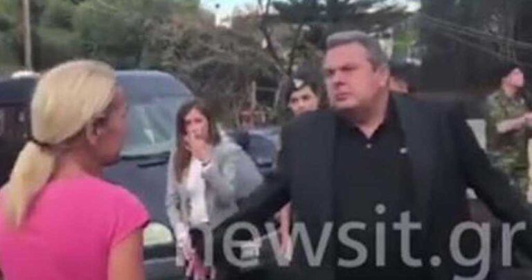 Γυναίκα σε Καμμένο: «Μας αφήσατε να καούμε! Γιατί κλείσατε τη Μαραθώνος;»