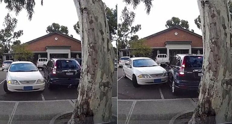 Ένα περίεργο ατύχημα σε ένα πάρκινγκ έχει διχάσει τον κόσμο του διαδικτύου