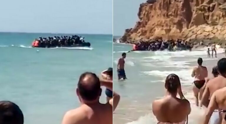 Ισπανία: Τουρίστες σοκαρισμένοι βλέπουν 50 μετανάστες να εισβάλουν στην παραλία
