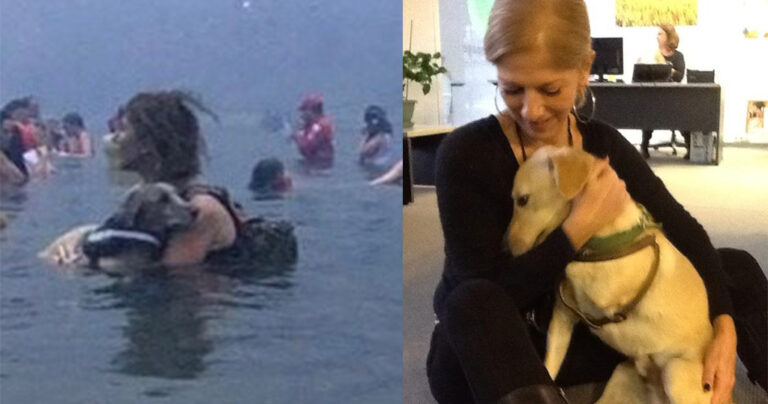 Σώθηκε από την κόλαση στο Μάτι κρατώντας σφιχτά το κουτσό σκυλάκι της