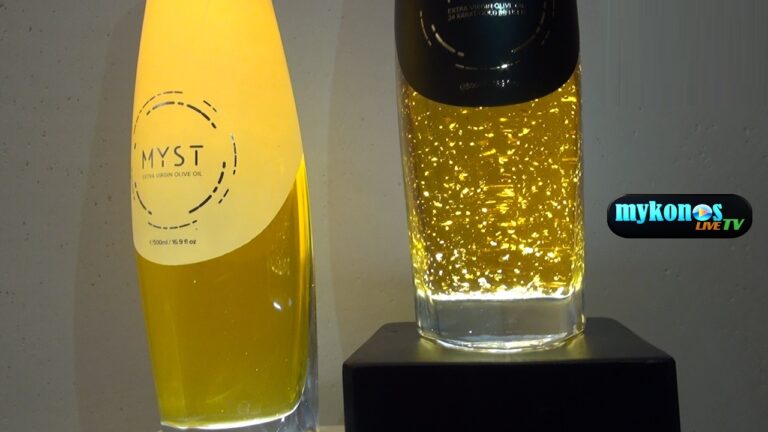 Ελληνικό ελαιόλαδο με φύλλα χρυσού έχει γίνει ανάρπαστο στη Μύκονο