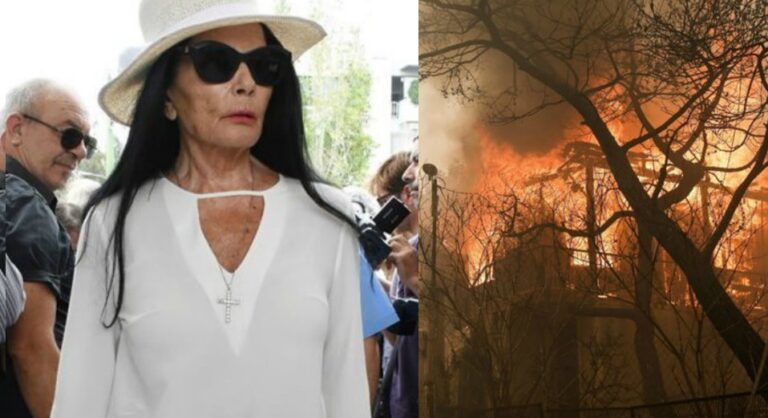 Ζωζώ Σαπουντζάκη: «Ότι είχα έγινε στάχτη από την πυρκαγιά. Αυτή τη στιγμή γυρίζω μ’ ένα φόρεμα»