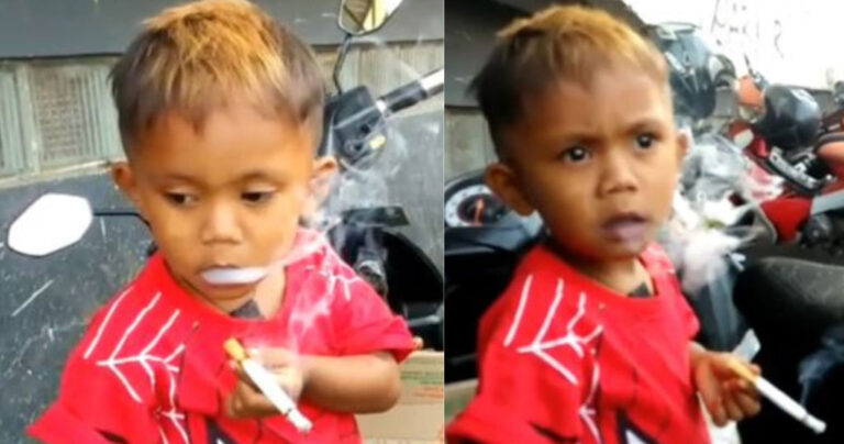 2χρονο αγόρι καπνίζει 40 τσιγάρα τη μέρα και οι γονείς του δε το σταματούν