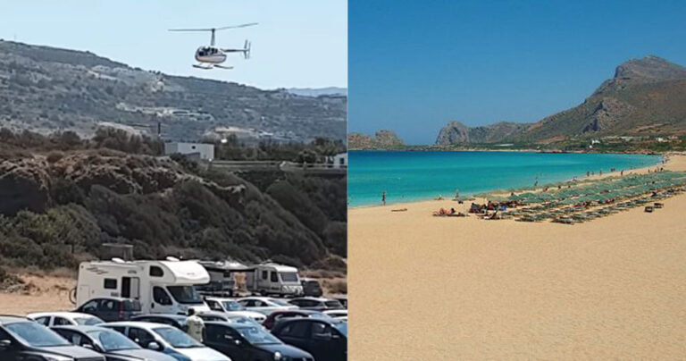 Κρήτη: Ελβετός τραπεζίτης προσγειώθηκε με ελικόπτερο σε παράλια για να κάνει μπάνιο