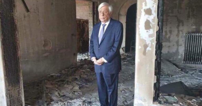 Υποσχέθηκε ότι θα συμβάλει στην ανακατασκευή του Λύρειου Ιδρύματος ο Προκόπης Παυλόπουλος