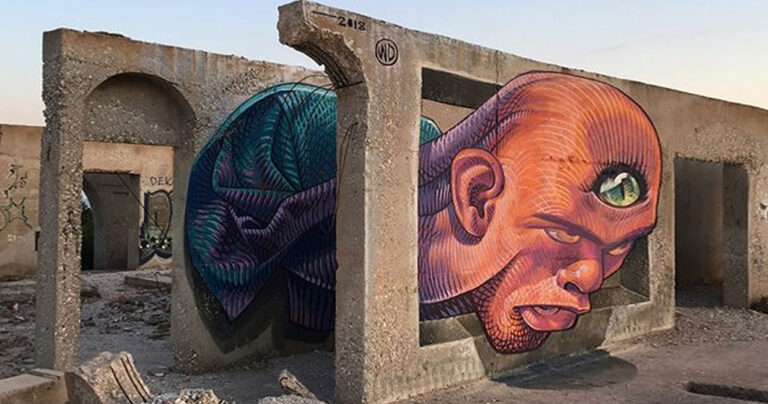 Εγκαταλειμμένο ξενοδοχείο στην Νάξο μετατράπηκε σε έργο τέχνης από γκράφιτι