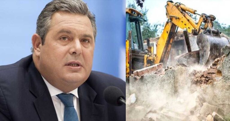 Πάνος Καμμένος: «Ο Στρατός θα γκρεμίσει αυθαίρετα»