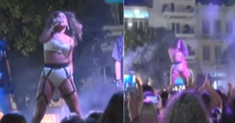 Η Στικούδη χόρεψε με ζαρτιέρες σε σχολική γιορτή μπροστά σε μαθητές