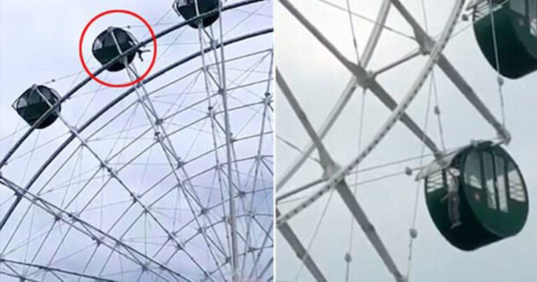 5χρονος γλίστρησε από καμπίνα ρόδας λούνα παρκ και κρεμιόταν στο κενό