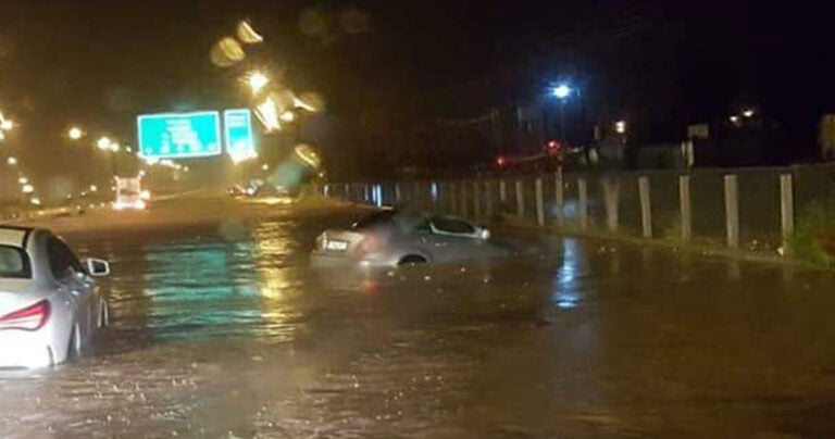 Βούλιαξαν ΙΧ στην Εθνική Αθηνών – Κορίνθου στο ύψος της Κινέττας