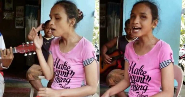 Τυφλή κοπέλα που δεν μιλάει Αγγλικά τραγούδησε Γουίτνεϊ Χιούστον σαν επαγγελματίας