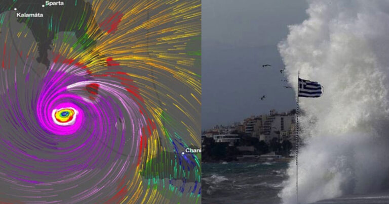 Έρχεται κυκλώνας με 12 μποφόρ και τροπικές καταιγίδες την Παρασκευή στη χωρα μας