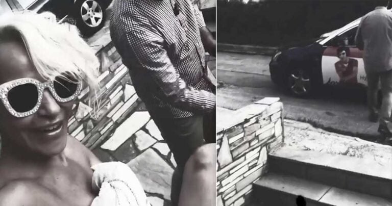 Η Νατάσα Καλογρίδη υποδέχθηκε ταξιτζή στη Θεσσαλονίκη μόνο με την πετσέτα της