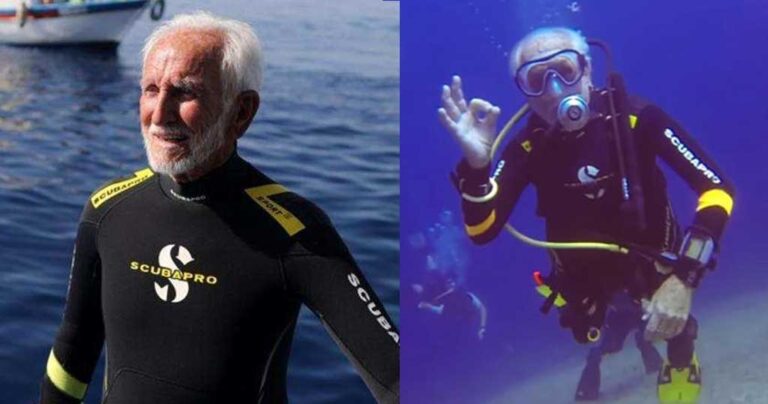 Κύπρος: Ο γηραιότερος δύτης στον κόσμο γιόρτασε τα 95α γενέθλιά του με κατάδυση 45 λεπτών