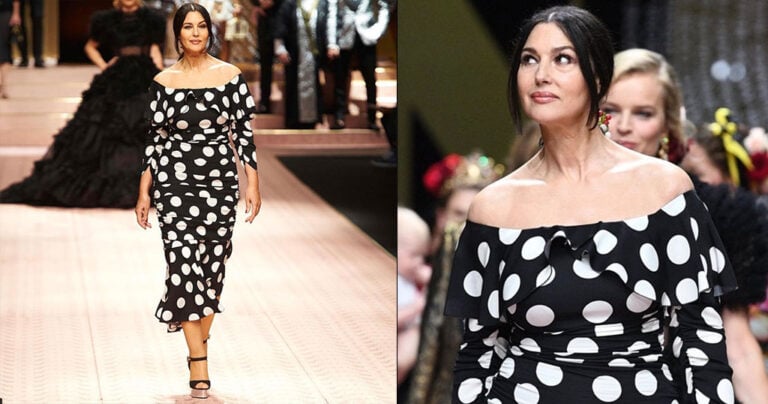 H Μόνικα Μπελούτσι έκλεψε την παράσταση σε επίδειξη οίκου μόδας στο Μιλάνο