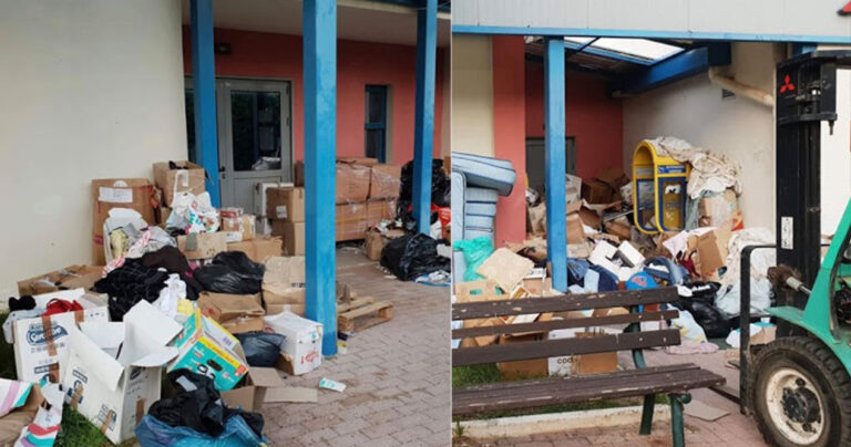 Δείτε πώς παράτησε ο Ψινάκης τις προμήθειες για τους πυρόπληκτους