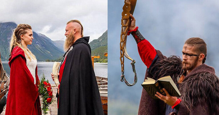 Ζευγάρι παντρεύτηκε όπως οι Βίκινγκ μετά από 1.000 χρόνια