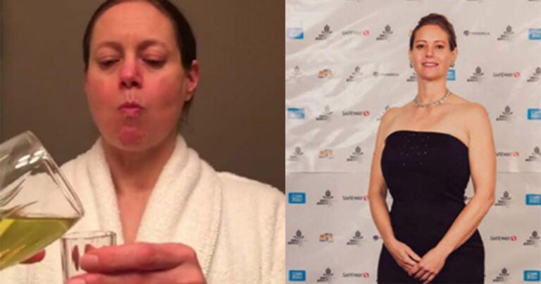 46χρονη ισχυρίζεται ότι έχασε 60 κιλά πίνοντας τα ούρα της