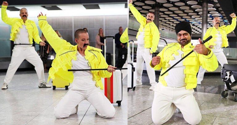 Υπαληλοι βρετανικού αεροδρόμιου χορέψαν με μουσική του Φρέντι Μέρκιουρι για να τιμήσουν τα γενέθλιά του
