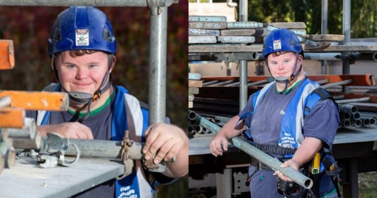 Άντρας με Σύνδρομο Down βρήκε την δουλειά των ονείρων του ως οικοδόμος