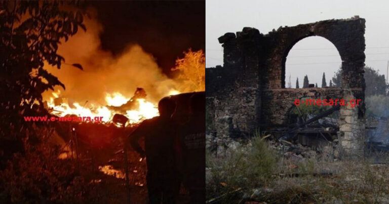 Κρήτη: Εικόνες βιβλικής καταστροφής από ρακοκαζανό που ανατινάχθηκε στα Μεσαρά