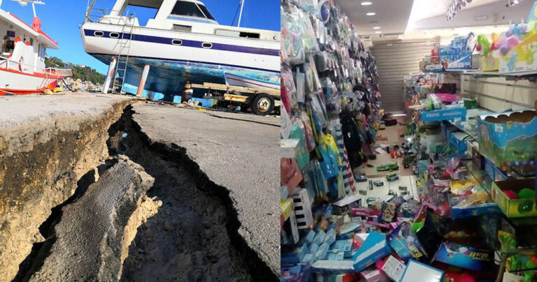 Φωτογραφίες και βίντεο από τον χθεσινό μεγάλο σεισμό στη Ζάκυνθο