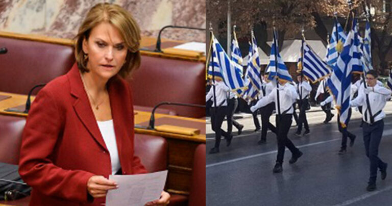 Μαρία Ρεπούση: «Οι παρελάσεις υπενθυμίζουν ότι το ελληνικό σχολείο ετοιμάζει πιστούς στρατιώτες»