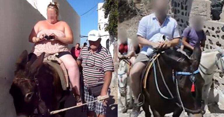 Η Ελλάδα απαγορεύει σε υπέρβαρους τουρίστες να καβαλάνε γαϊδουράκια