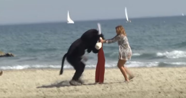 Ο Ρεμί Γκαγιάρ ξαναχτύπησε – Ντύθηκε ταύρος και επιτέθηκε σε ανθρώπους