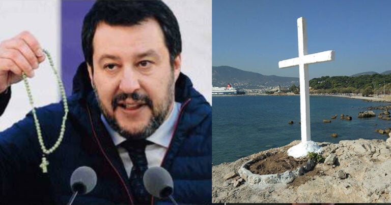 Σαλβίνι υπέρ Ελλήνων και Ορθοδοξίας: «Ντροπή, μετανάστες και ΜΚΟ έριξαν Σταυρό στη Λέσβο»