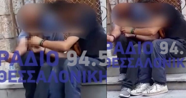 Θεσσαλονίκη: Τοξικομανείς κάνουν χρήση το πρωί στα σκαλιά της Παναγίας Δεξιάς