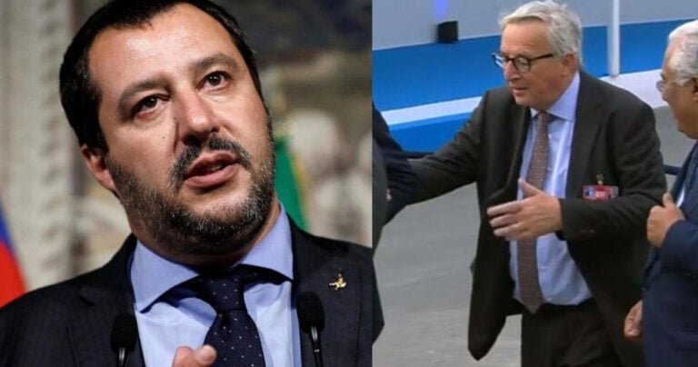 «Ρουκέτα» Σαλβίνι κατά Γιούνκερ: «Μιλώ μόνον με άτομα που δεν πίνουν»