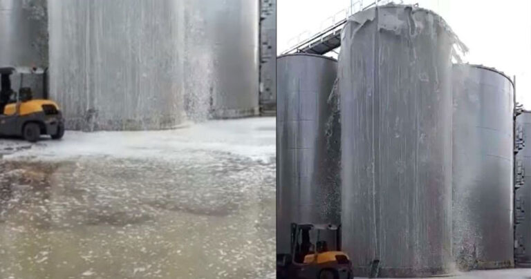Δεξαμενή οινοποιείου έσκασε και χύθηκαν 30.000 λίτρα αφρώδους κρασιού