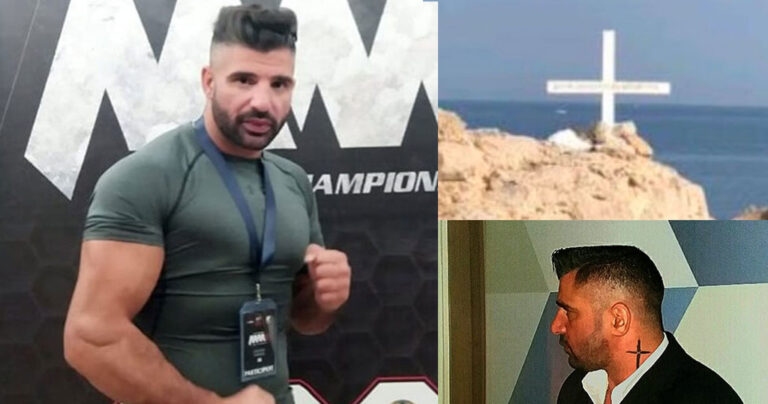 Εθελοντής πυροσβέστης και αθλητής τοποθέτησε το Σταυρό στη Μυτιλήνη