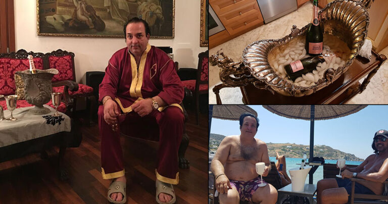 Ριχάρδος Mυλωνάς: Χλιδή και σαμπάνια στο προφίλ του στο Facebook