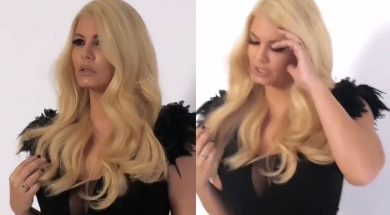 Φωτιά η Κορινθίου στο αδημοσίευτο βίντεο ως ξανθιά Βουγιουκλάκη