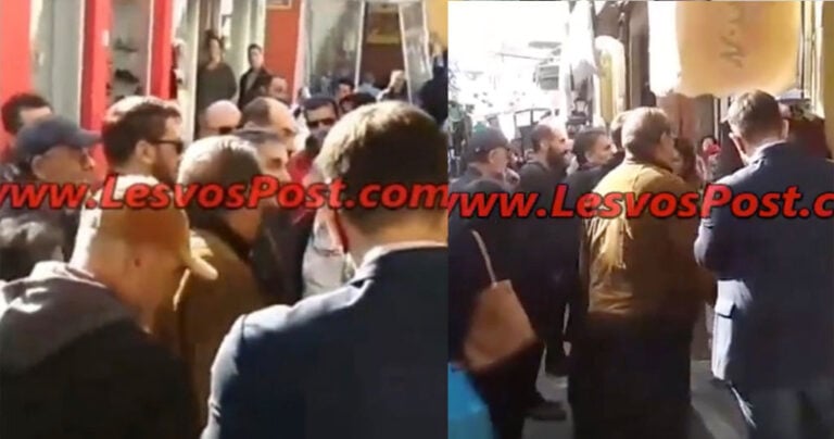 Έβρισαν τον Τσακαλώτο στη Λέσβο: «Κοπρόσκυλα! Ντροπή σας καταστρέψατε το νησί»
