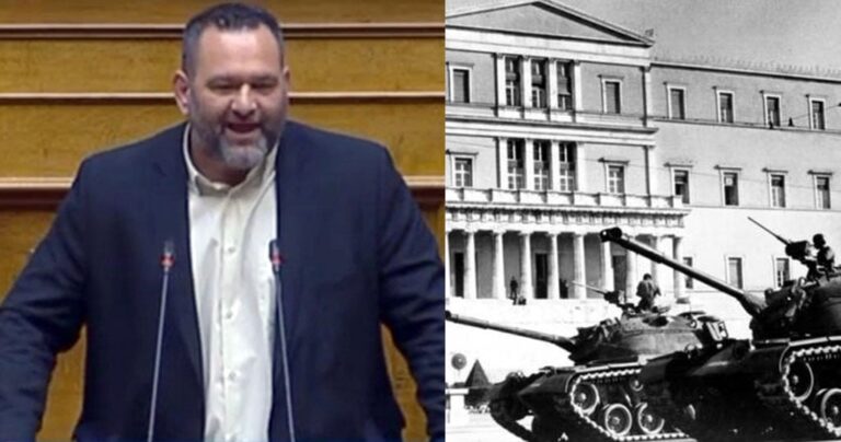 Γιάννης Λαγός της ΧΑ στη Βουλή: «Δεν υπήρξε ποτέ νεκρός εντός του Πολυτεχνείου»