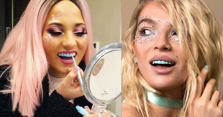 H νέα μόδα στο Instagram είναι κοπέλες και άντρες να βάφουν τα δόντια τους με έντονα χρώματα