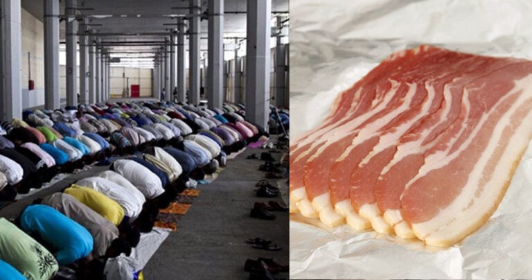 Γυναίκες έβαλαν μπέικον στα πόμολα της πόρτας ενός τζαμιού ενώ προσεύχονταν οι πιστοί