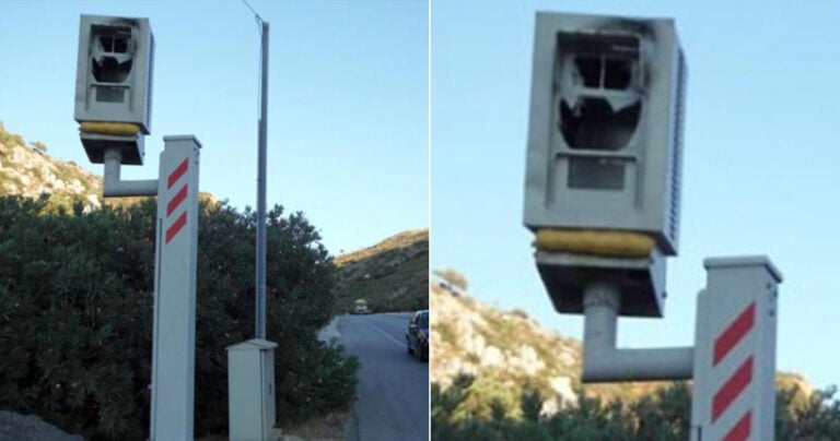 Κρήτη: Πυροβόλησαν κάμερα που καταγράφει την ταχύτητα Παραμονή Χριστουγέννων