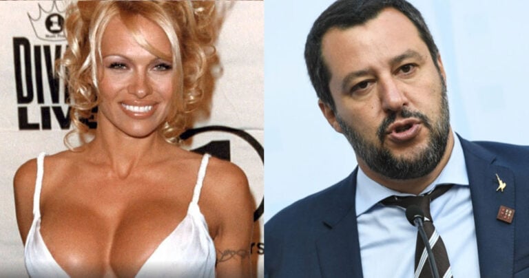 Η Πάμελα Άντερσον είπε τον Σαλβίνι φασίστα και αυτός της απάντησε αναλόγως