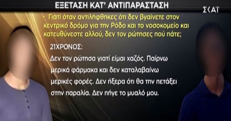 21χρονος Ροδίτης: «Eίμαι χαζός. Παίρνω κάποια φάρμακα και δεν καταλαβαίνω πολλές φορές»