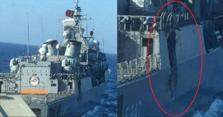 H φρεγάτα μας ΛΗΜΝΟΣ έκανε ζημιά εκατομμυρίων στην τουρκική φρεγάτα  «Κεμάλ Ρέις»